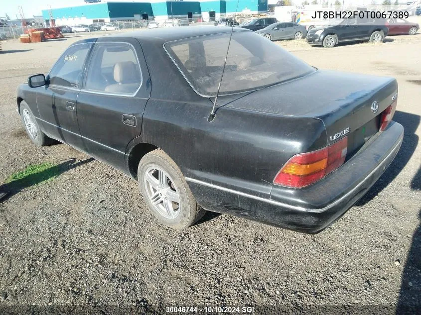 1996 Lexus Ls 400 VIN: JT8BH22F0T0067389 Lot: 30046744