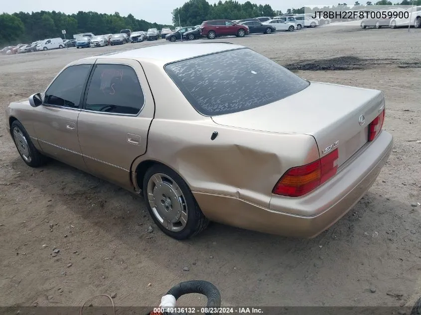 1996 Lexus Ls 400 VIN: JT8BH22F8T0059900 Lot: 40136132