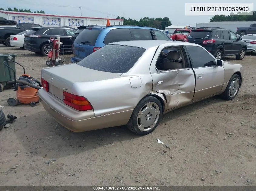 1996 Lexus Ls 400 VIN: JT8BH22F8T0059900 Lot: 40136132