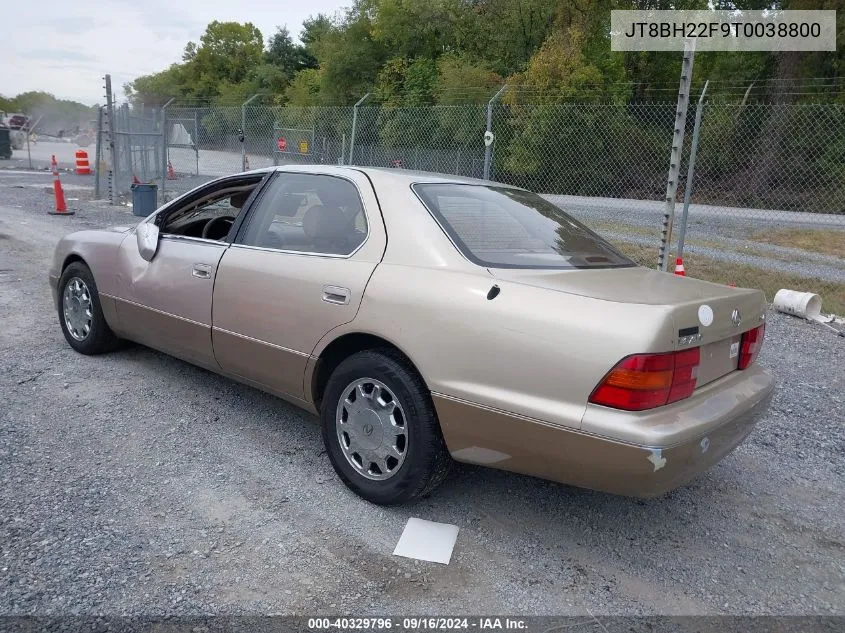 1996 Lexus Ls 400 VIN: JT8BH22F9T0038800 Lot: 40329796