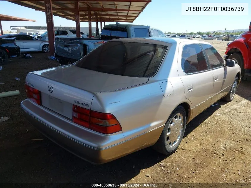 1996 Lexus Ls 400 VIN: JT8BH22F0T0036739 Lot: 40350635