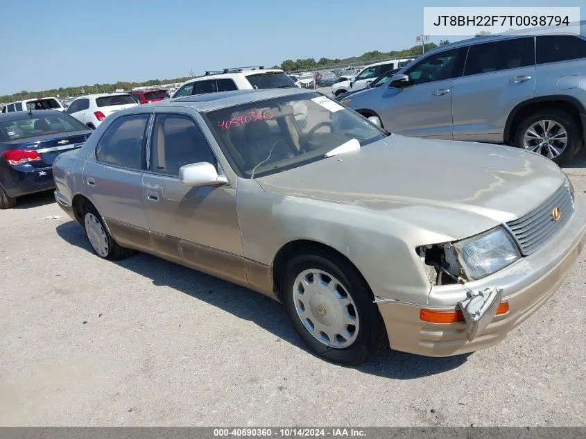 1996 Lexus Ls 400 VIN: JT8BH22F7T0038794 Lot: 40590360