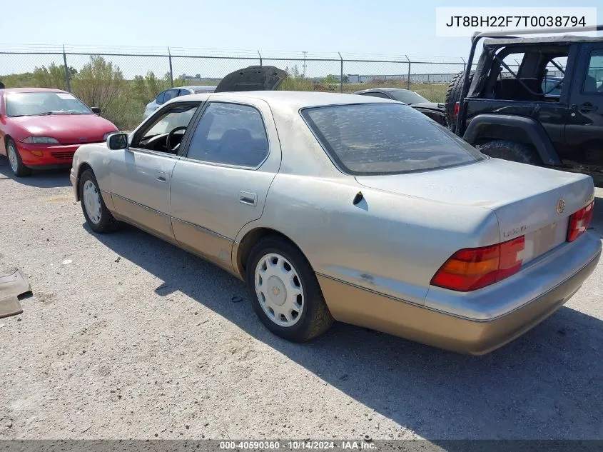 1996 Lexus Ls 400 VIN: JT8BH22F7T0038794 Lot: 40590360