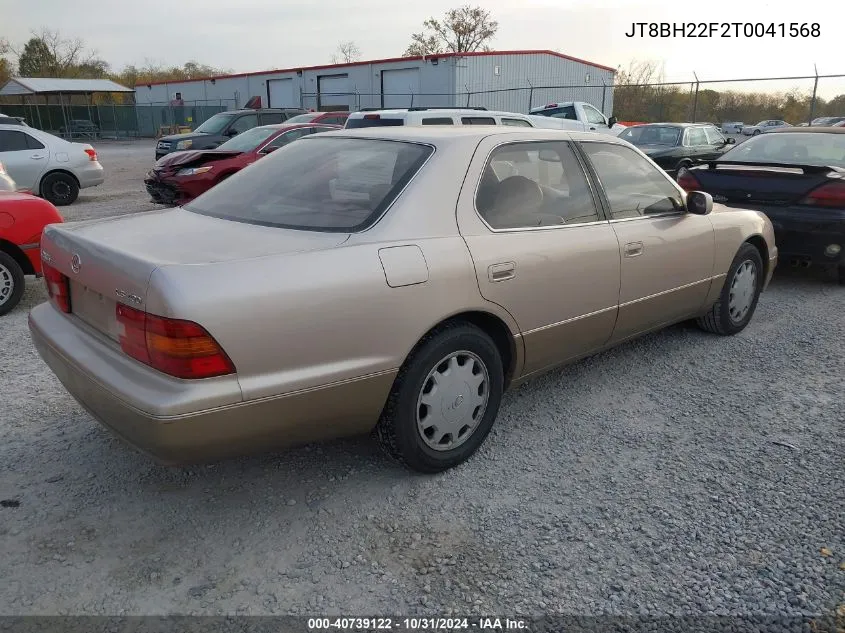 1996 Lexus Ls 400 VIN: JT8BH22F2T0041568 Lot: 40739122