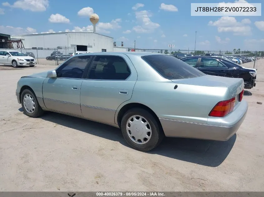 1997 Lexus Ls 400 VIN: JT8BH28F2V0072233 Lot: 40026379