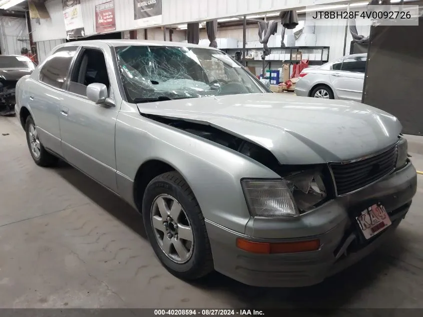 1997 Lexus Ls 400 VIN: JT8BH28F4V0092726 Lot: 40208594