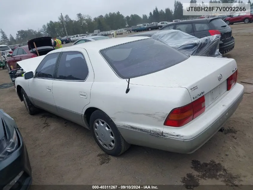 1997 Lexus Ls 400 VIN: JT8BH28F7V0092266 Lot: 40311267