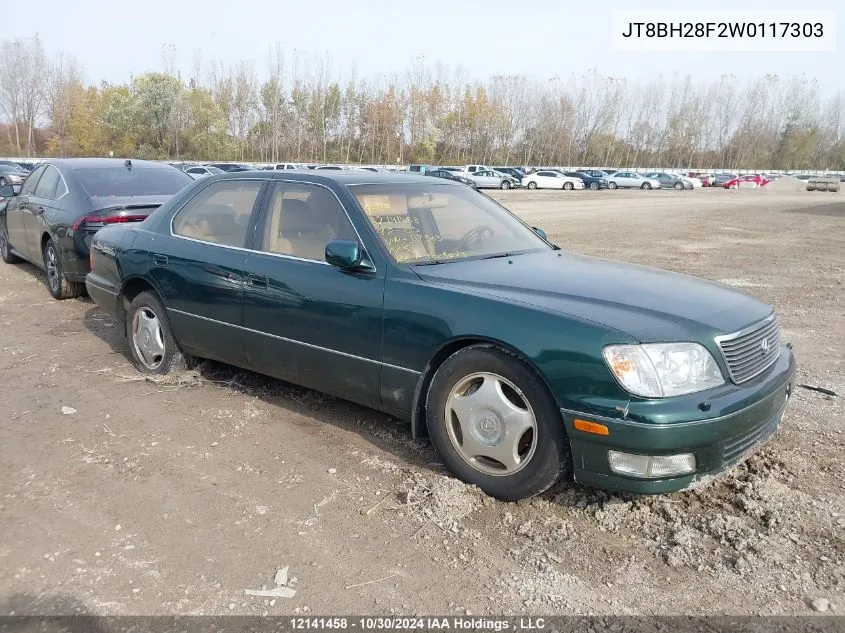 1998 Lexus Ls 400 VIN: JT8BH28F2W0117303 Lot: 12141458