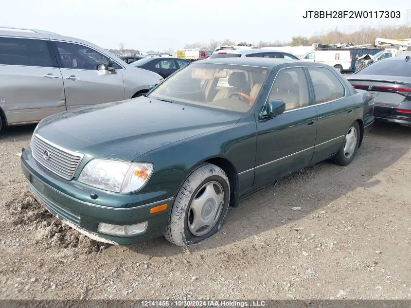 1998 Lexus Ls 400 VIN: JT8BH28F2W0117303 Lot: 12141458