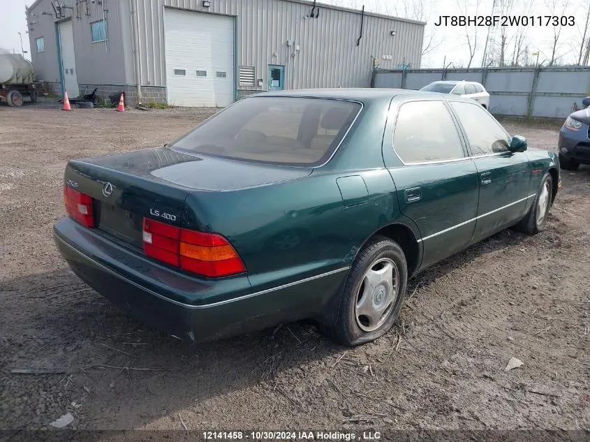 1998 Lexus Ls 400 VIN: JT8BH28F2W0117303 Lot: 12141458