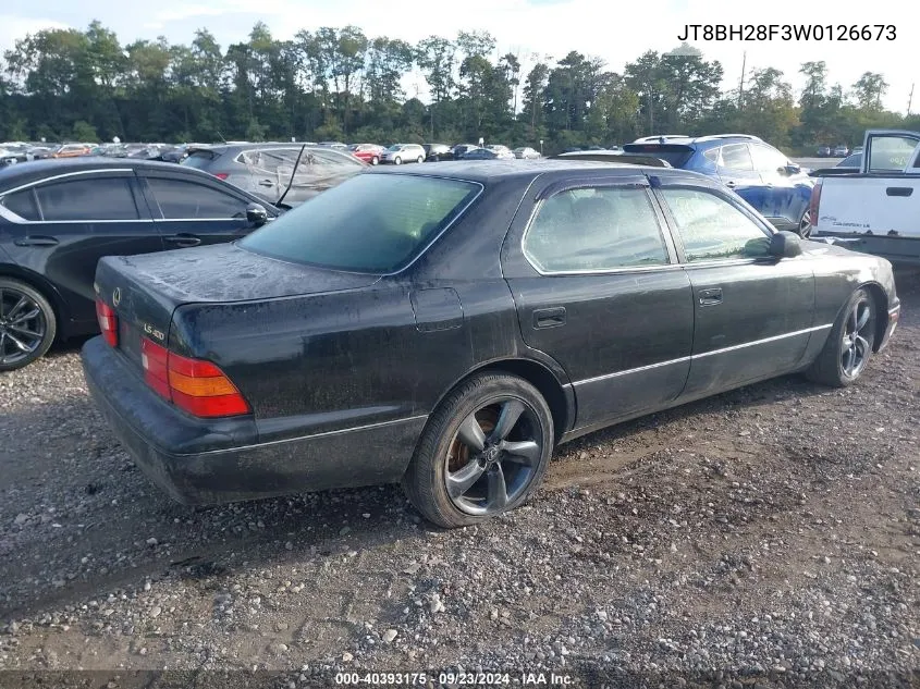 1998 Lexus Ls 400 VIN: JT8BH28F3W0126673 Lot: 40393175