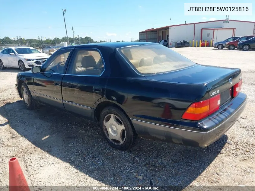 1998 Lexus Ls 400 VIN: JT8BH28F5W0125816 Lot: 40467234