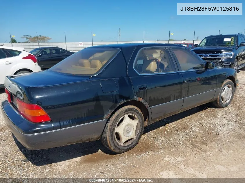 1998 Lexus Ls 400 VIN: JT8BH28F5W0125816 Lot: 40467234