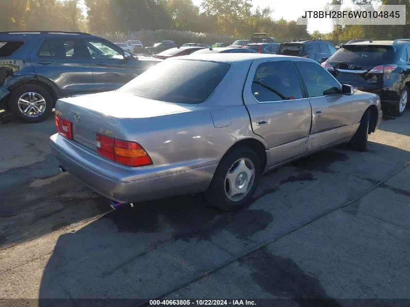 1998 Lexus Ls 400 VIN: JT8BH28F6W0104845 Lot: 40663805