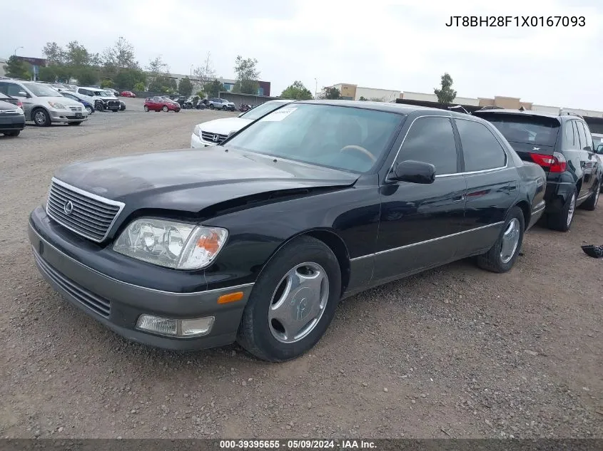 1999 Lexus Ls 400 VIN: JT8BH28F1X0167093 Lot: 39395655