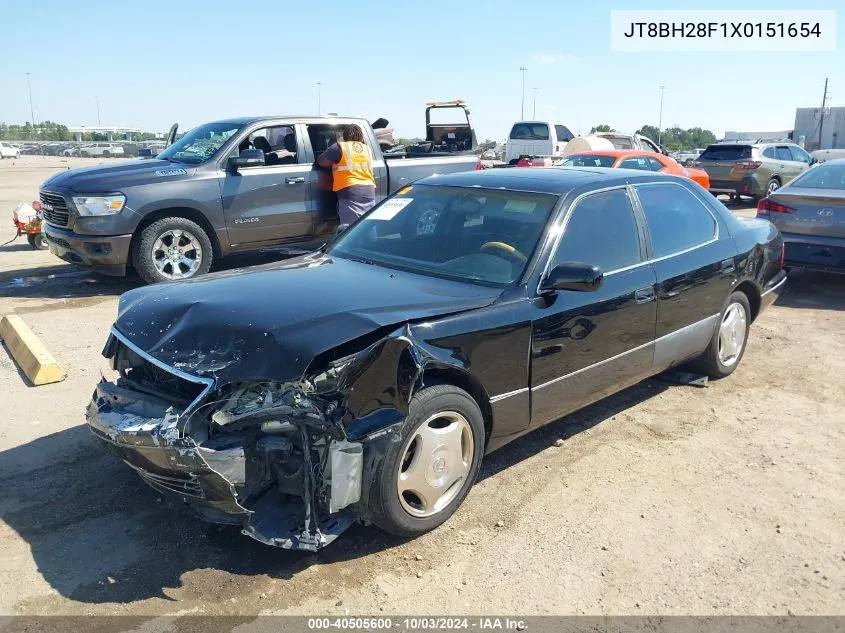 1999 Lexus Ls 400 VIN: JT8BH28F1X0151654 Lot: 40505600