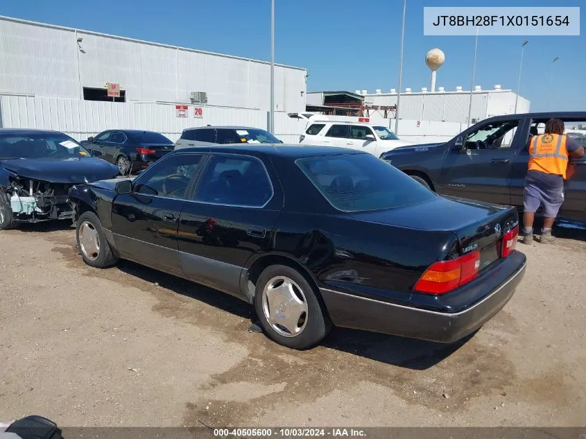 1999 Lexus Ls 400 VIN: JT8BH28F1X0151654 Lot: 40505600