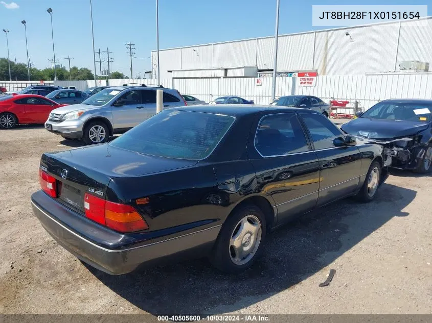 1999 Lexus Ls 400 VIN: JT8BH28F1X0151654 Lot: 40505600