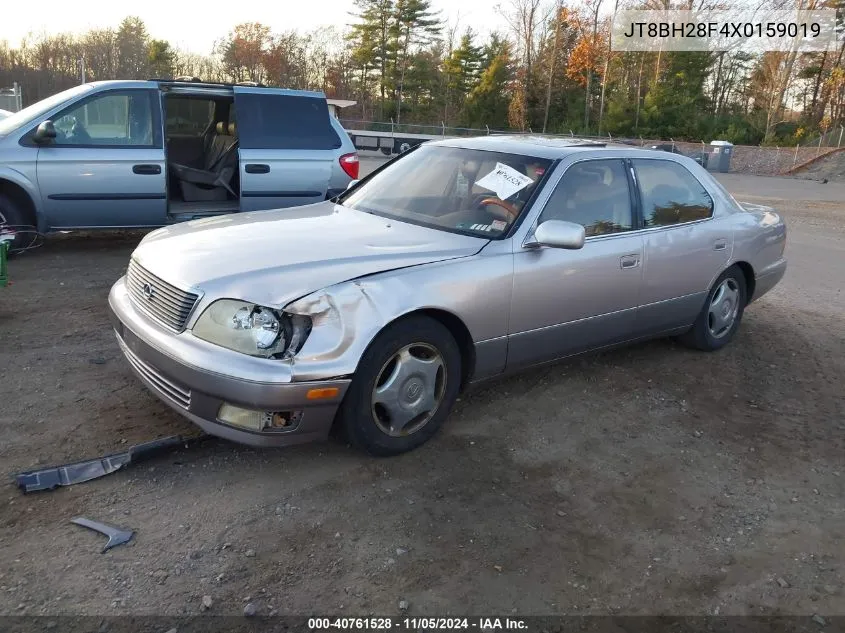 1999 Lexus Ls 400 VIN: JT8BH28F4X0159019 Lot: 40761528