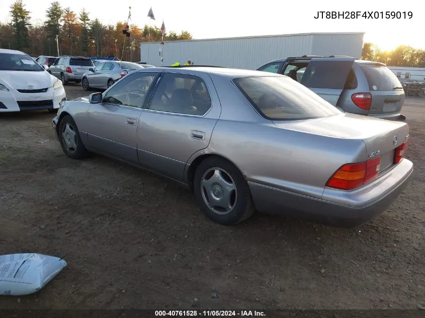 1999 Lexus Ls 400 VIN: JT8BH28F4X0159019 Lot: 40761528