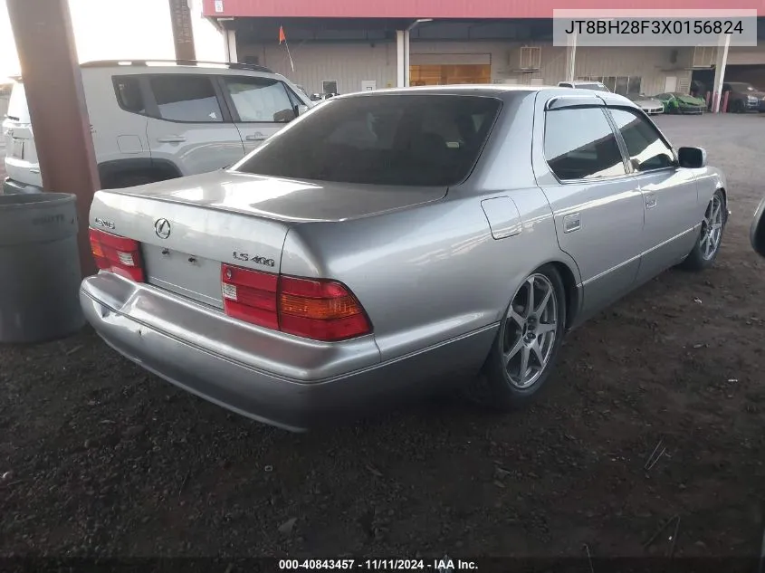 1999 Lexus Ls 400 VIN: JT8BH28F3X0156824 Lot: 40843457