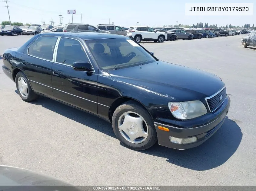 2000 Lexus Ls 400 VIN: JT8BH28F8Y0179520 Lot: 39708324