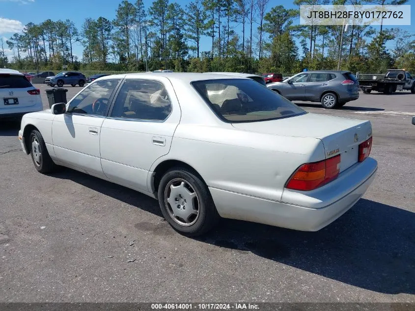 2000 Lexus Ls 400 VIN: JT8BH28F8Y0172762 Lot: 40614001