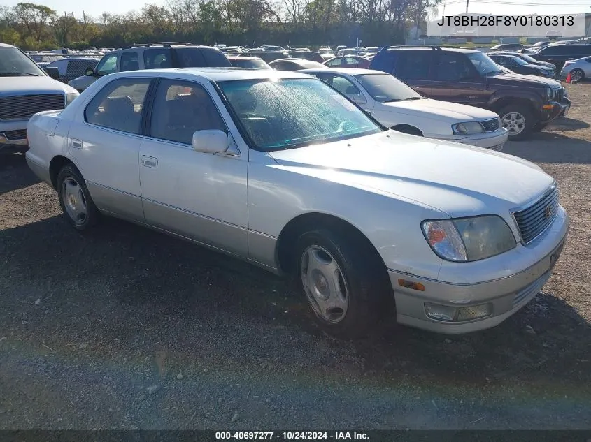 2000 Lexus Ls 400 VIN: JT8BH28F8Y0180313 Lot: 40697277