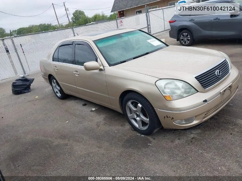 2001 Lexus Ls 430 VIN: JTHBN30F610042124 Lot: 39385506