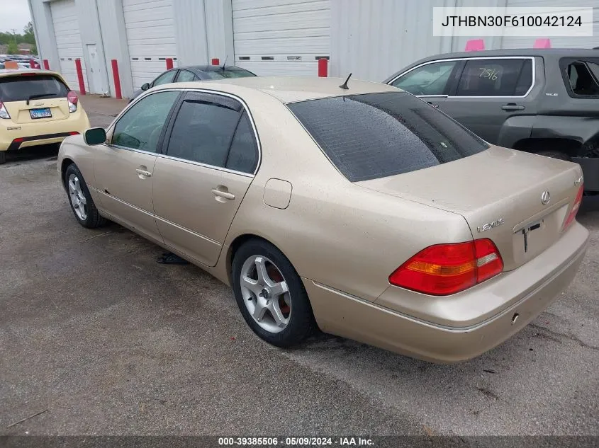 2001 Lexus Ls 430 VIN: JTHBN30F610042124 Lot: 40517766