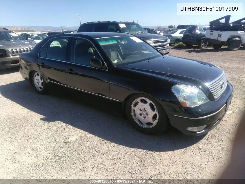 2001 Lexus Ls 430 VIN: JTHBN30F510017909 Lot: 40320875