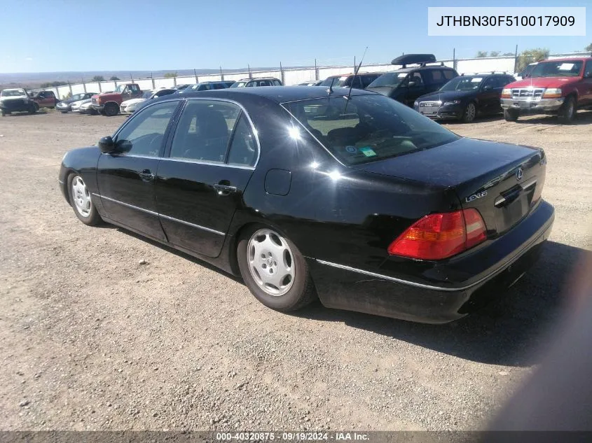 2001 Lexus Ls 430 VIN: JTHBN30F510017909 Lot: 40320875