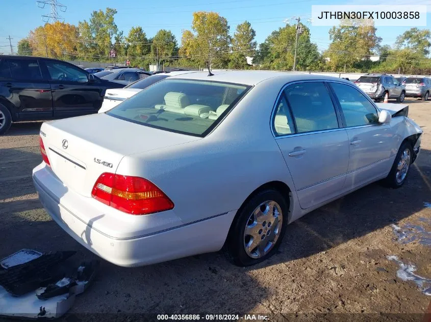 2001 Lexus Ls 430 VIN: JTHBN30FX10003858 Lot: 40356886