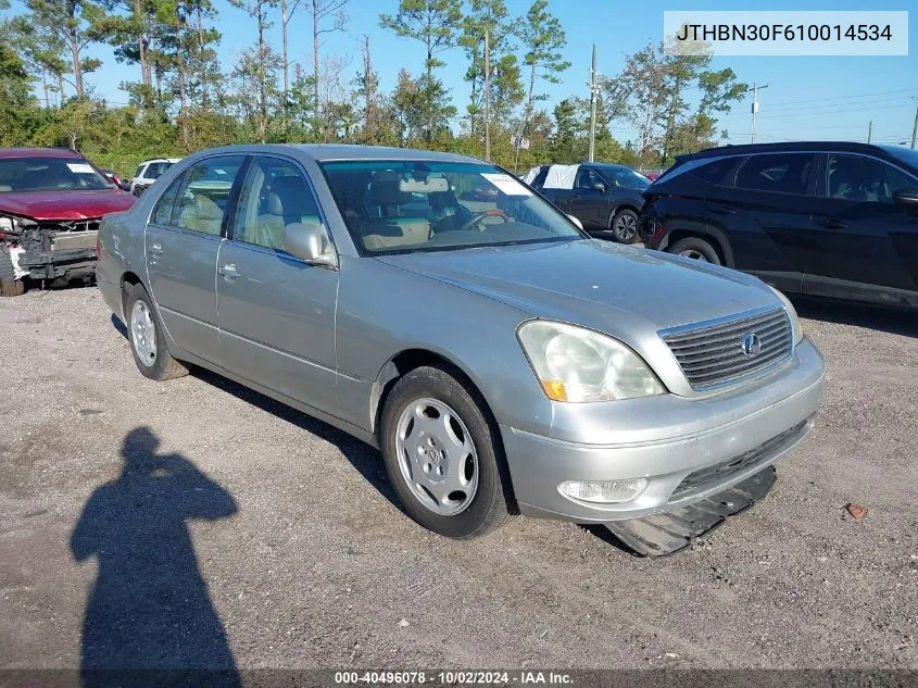 2001 Lexus Ls 430 VIN: JTHBN30F610014534 Lot: 40496078