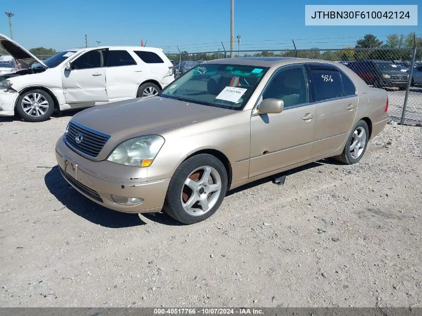 2001 Lexus Ls 430 VIN: JTHBN30F610042124 Lot: 40517766