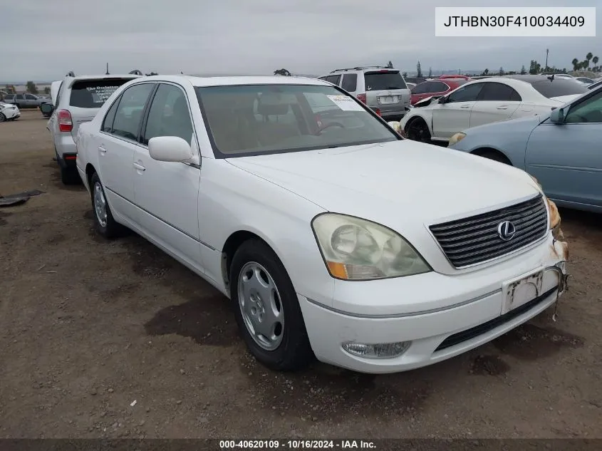 2001 Lexus Ls 430 VIN: JTHBN30F410034409 Lot: 40620109