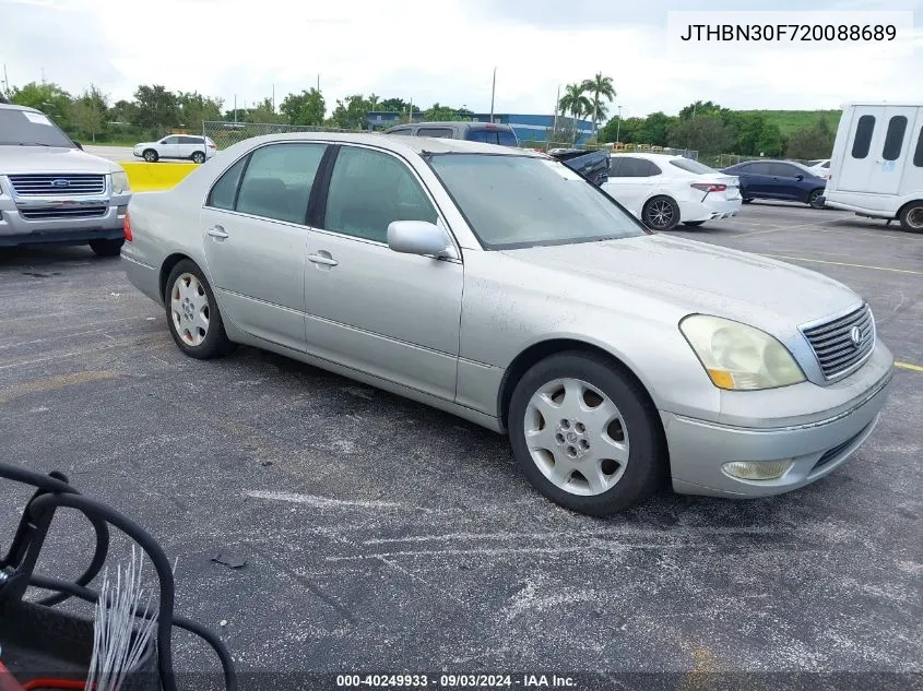 2002 Lexus Ls 430 VIN: JTHBN30F720088689 Lot: 40249933