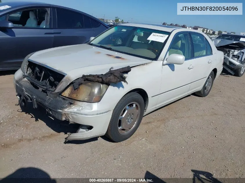 2002 Lexus Ls 430 VIN: JTHBN30F820054096 Lot: 40265887