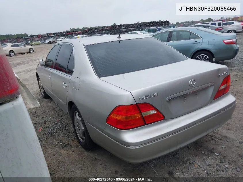 2002 Lexus Ls 430 VIN: JTHBN30F320056466 Lot: 40272540