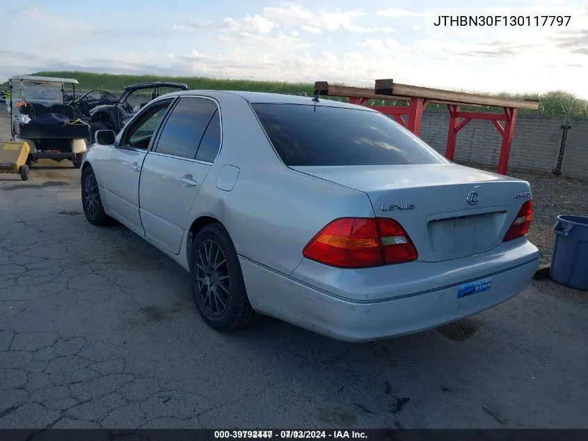 2003 Lexus Ls 430 VIN: JTHBN30F130117797 Lot: 39792447