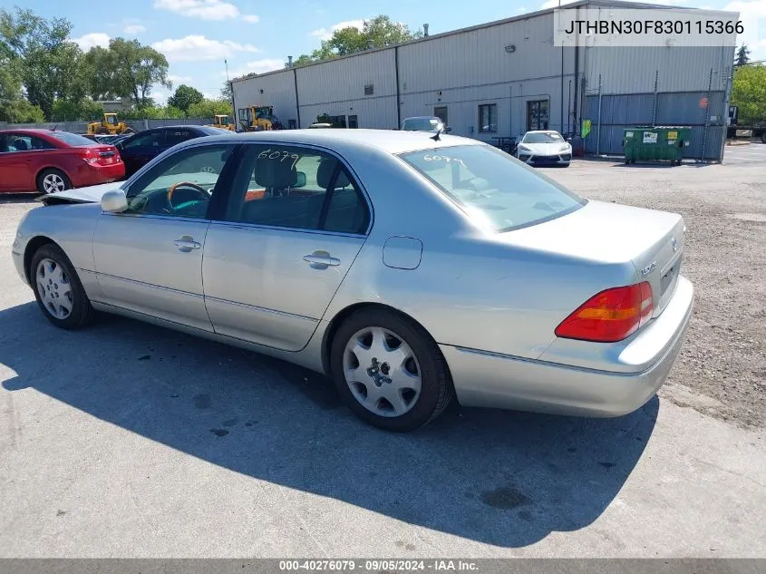 JTHBN30F830115366 2003 Lexus Ls 430 430