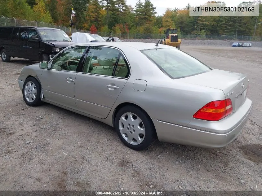 2003 Lexus Ls 430 VIN: JTHBN30F530102168 Lot: 40482692