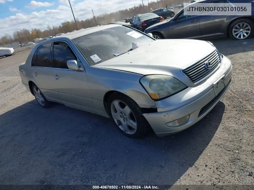 2003 Lexus Ls 430 VIN: JTHBN30F030101056 Lot: 40678502