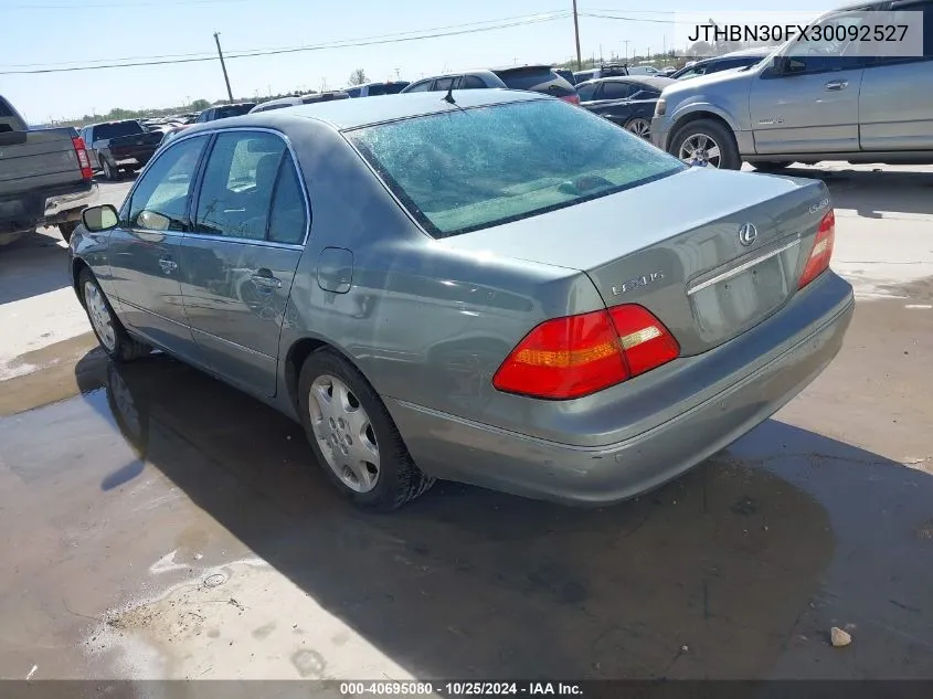 2003 Lexus Ls 430 VIN: JTHBN30FX30092527 Lot: 40695080