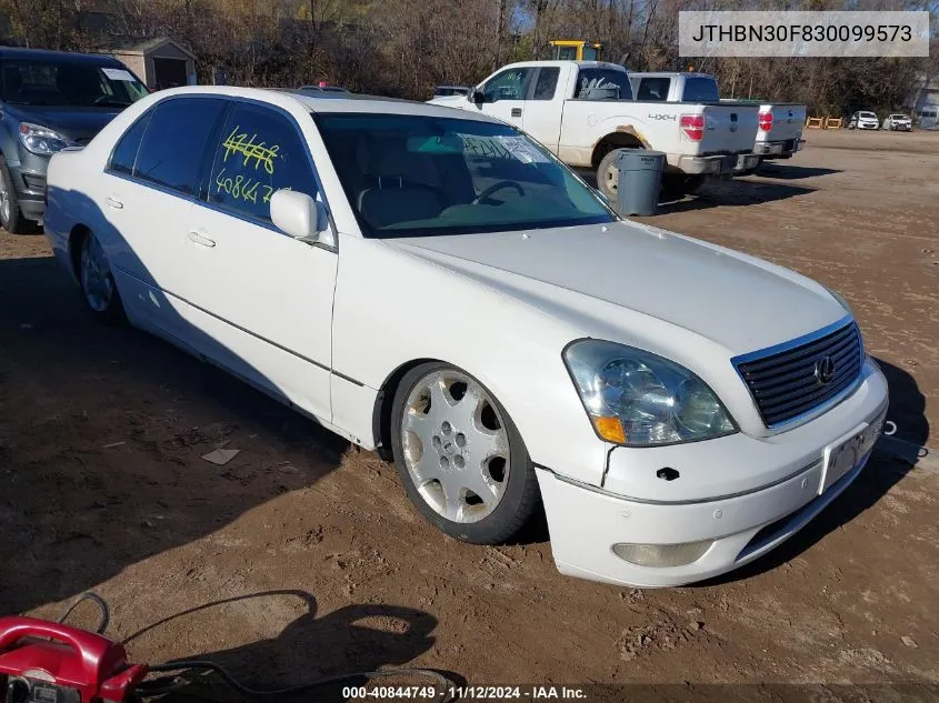 2003 Lexus Ls 430 VIN: JTHBN30F830099573 Lot: 40844749