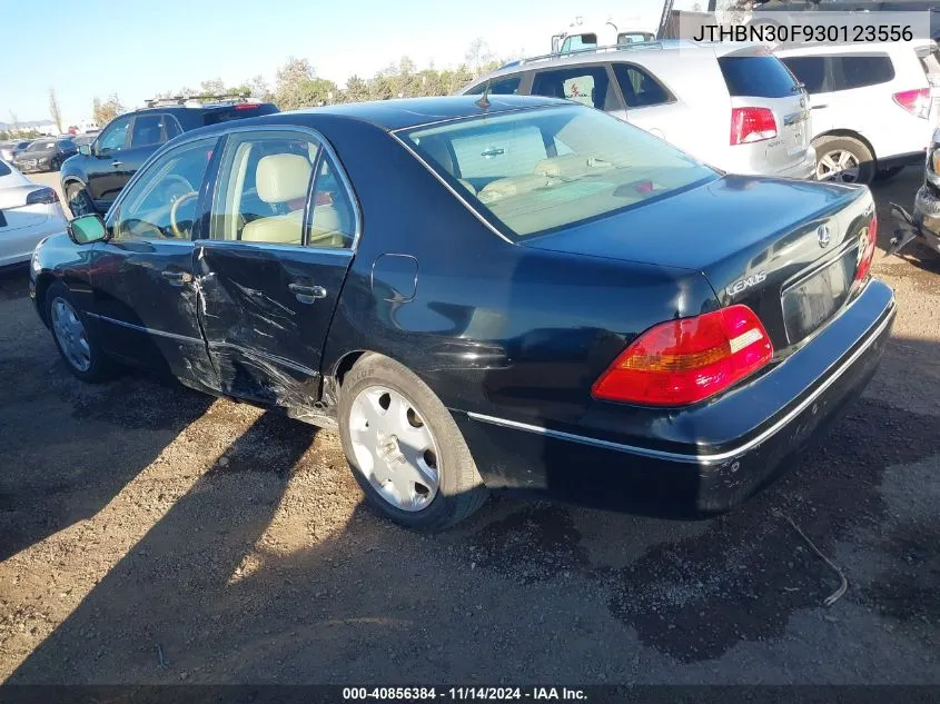 2003 Lexus Ls 430 VIN: JTHBN30F930123556 Lot: 40856384