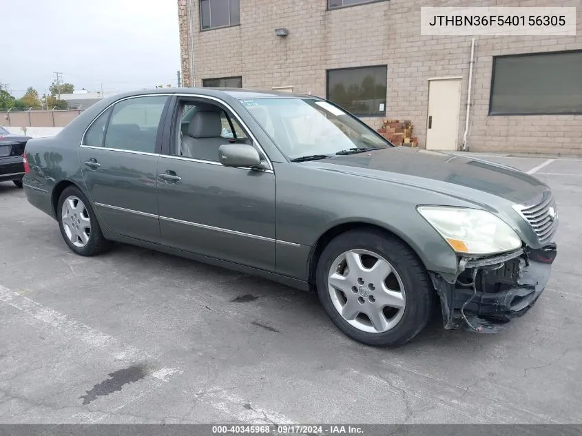 JTHBN36F540156305 2004 Lexus Ls 430