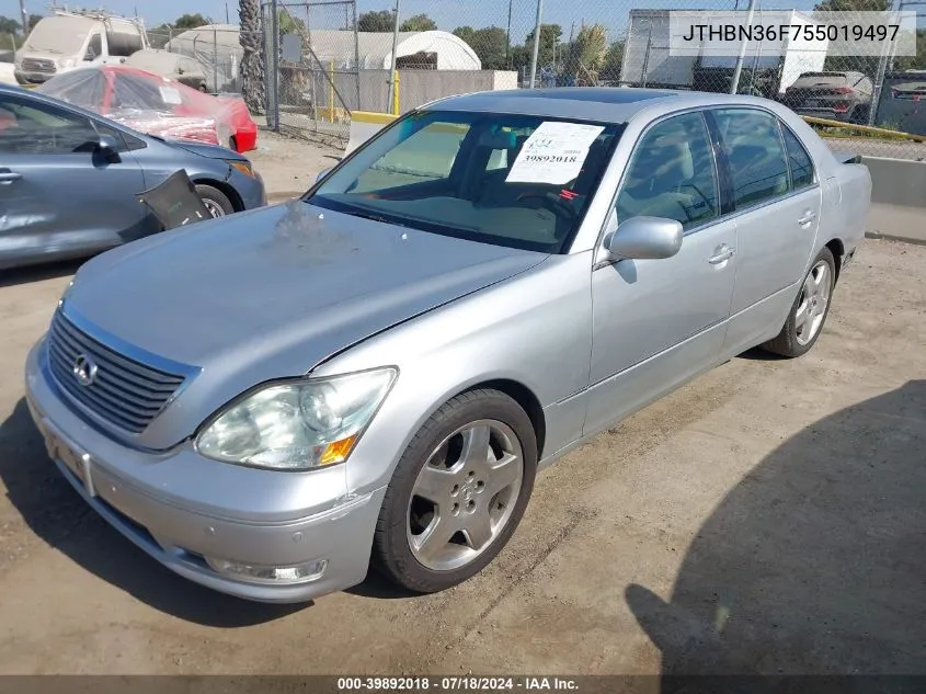 JTHBN36F755019497 2005 Lexus Ls 430