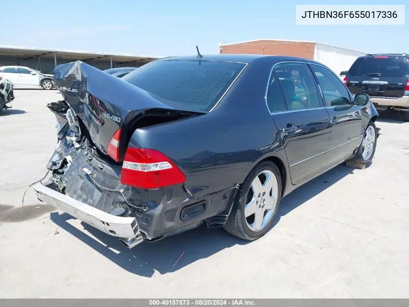 JTHBN36F655017336 2005 Lexus Ls 430