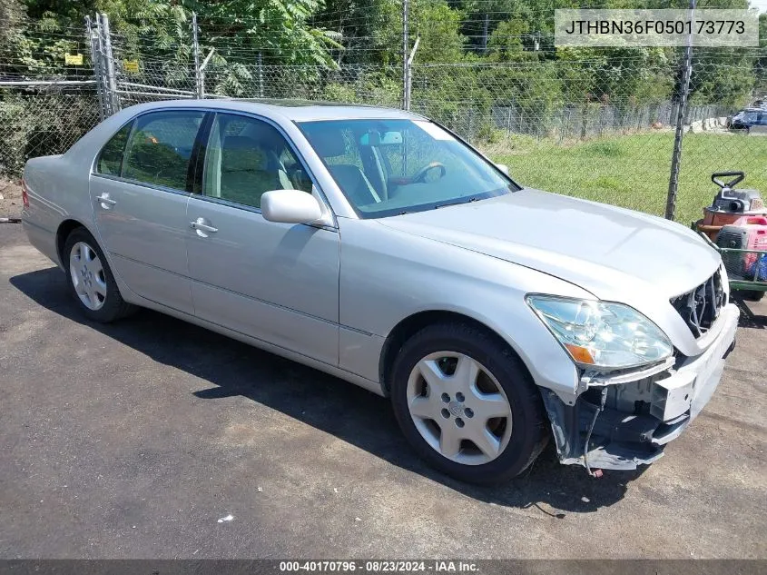 2005 Lexus Ls 430 VIN: JTHBN36F050173773 Lot: 40170796